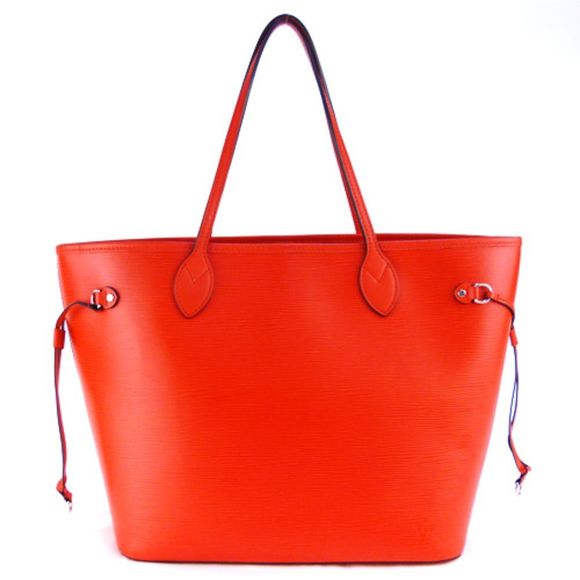 Louis Vuitton Neverfull MM Epi Tote Bag Red - Picture 1 of 11